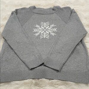 Gray Snowflake Women's Sweater